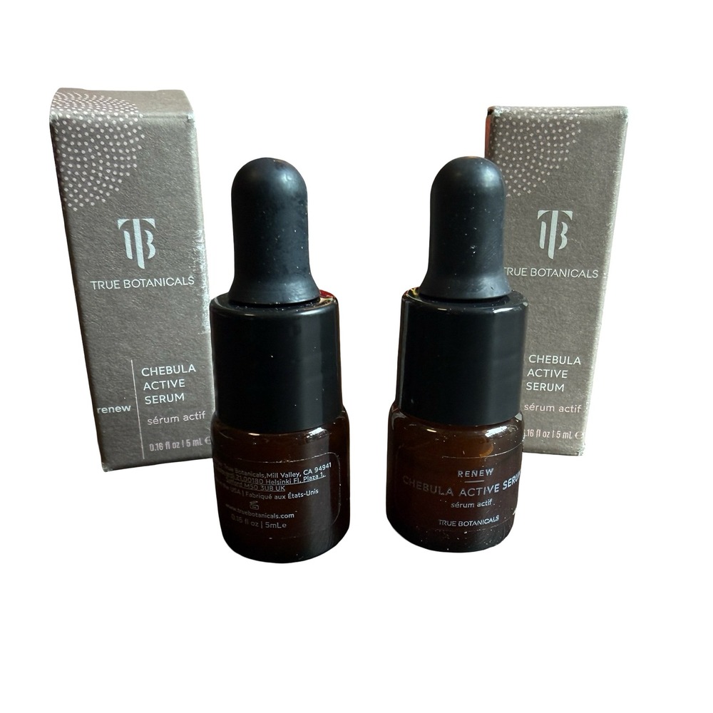 True‎ Botanicals Renew Chebula Active Serum 2 x 0.16 fl oz 5 mL NEW